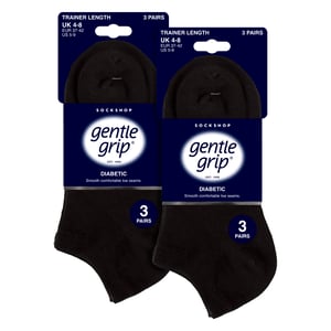6 Pack Calcetines Diabéticos para Mujer | Calcetines Tobilleros Extra Anchos