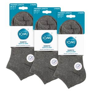 9 Pack Calcetines Diabéticos de Entrenamiento para Hombre | Calcetines Tobilleros Extra Anchos No Elásticos