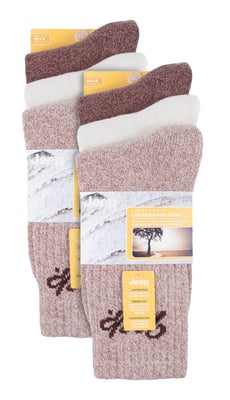 Pack de 6 Calcetines para botas de montaña de mujer | Calcetines de algodón para el aire libre