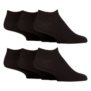 6 Pack Calcetines Diabéticos para Hombre | Pie Acolchado Tobilleros Anchos