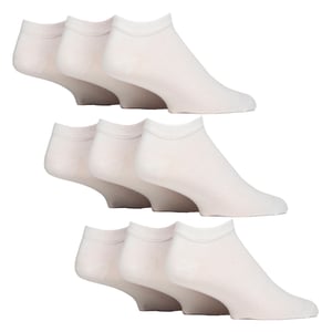 9 Pack Calcetines Diabéticos de Entrenamiento para Hombre | Calcetines Tobilleros Extra Anchos No Elásticos