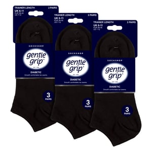9 Pack Calcetines Diabéticos para Hombre, Calcetines Tobilleros Anchos para Pies Hinchados