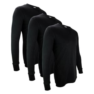 3 Pack Mens Thermal Underwear Top | Winter Base Layer Long Sleeve Top