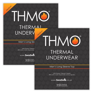 2 Pack Hombres Térmico Tops Manga Larga | Caliente Invierno Polar Base Layer Top