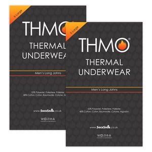 2 Pack Calzoncillos Largos Térmicos para Hombre | Ropa Interior Térmica de Invierno de Capa Base