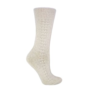 1 Pack Calcetines de Lana 100% Pura para Mujer de Punto Suave y Ligero