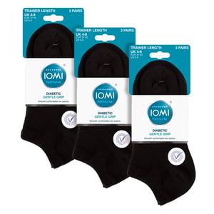 Pack de 9 calcetines para diabéticos con tobillo ancho para pies hinchados