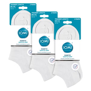 Pack de 9 calcetines para diabéticos con tobillo ancho para pies hinchados