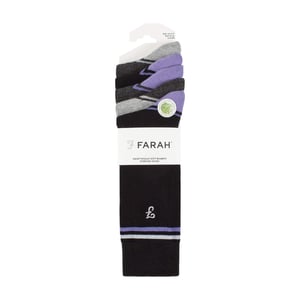 Lote de 5 calcetines de bambú con rayas brillantes para hombre