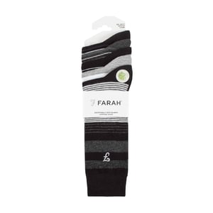 Lote de 5 calcetines de bambú con rayas brillantes para hombre