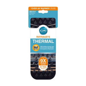 1 Pack Calcetines Térmicos Antideslizantes 3.1 TOG para Raynauds