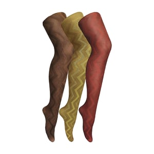 3 Pair Multipack Ladies 80 Denier Tights | Mallas Suaves Estampadas