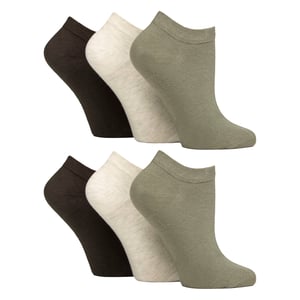 Pack de 6 Calcetines Diabéticos de Entrenamiento para Mujer | Calcetines Extra Anchos para Pies Hinchados