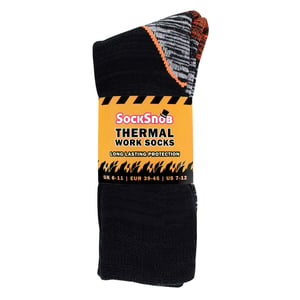 Calcetines de trabajo térmicos de algodón para hombre