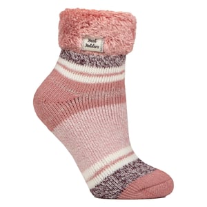 Calcetines de rayas para mujer con señuelo