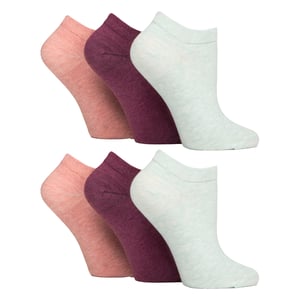 Pack de 6 Calcetines Diabéticos de Entrenamiento para Mujer | Calcetines Extra Anchos para Pies Hinchados