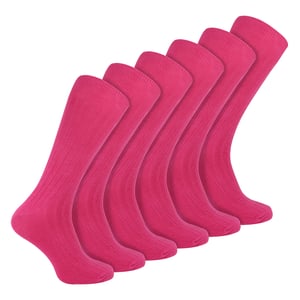 Calcetines de algodón de colores lisos de punto elástico para hombre