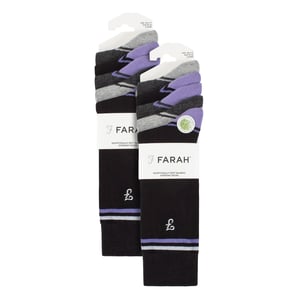 Paquete múltiple de 10 pares de calcetines de bambú brillante para hombre