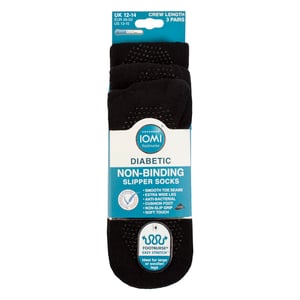3 Pares Calcetines Diabéticos con Grips | Calcetines Antideslizantes Extra Anchos
