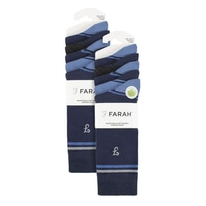 Paquete múltiple de 10 pares de calcetines de bambú brillante para hombre