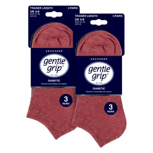 6 Pack Calcetines Diabéticos para Mujer | Calcetines Tobilleros Extra Anchos