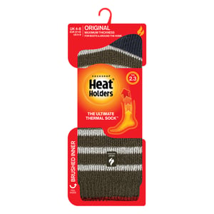 Calcetines térmicos de rayas bicolores Amara para mujer