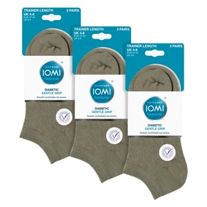 Pack de 9 calcetines para diabéticos con tobillo ancho para pies hinchados
