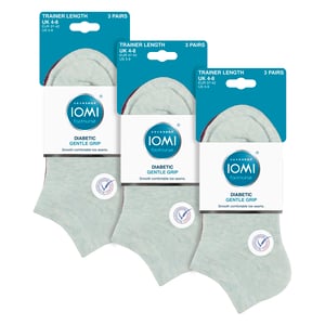 Pack de 9 calcetines para diabéticos con tobillo ancho para pies hinchados