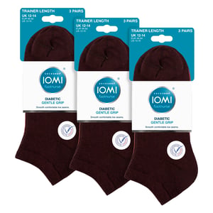 9 Pack Calcetines Diabéticos de Entrenamiento para Hombre | Calcetines Tobilleros Extra Anchos No Elásticos