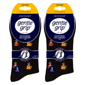 6 pares de calcetines para hombre NO ELÁSTICOS de algodón con dibujos novedosos