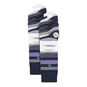 Paquete múltiple de 10 pares de calcetines de bambú brillante para hombre