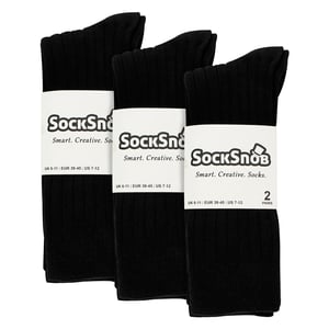 Calcetines de algodón de colores lisos de punto elástico para hombre