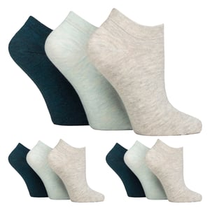 Pack de 9 calcetines para diabéticos con tobillo ancho para pies hinchados