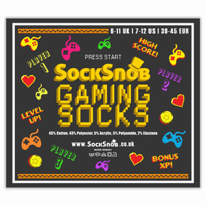 Pack de 3 calcetines para hombre Retro Gaming Funky Novelty Video Game Socks