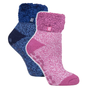 Paquete de 2 calcetines suaves de mujer con puños