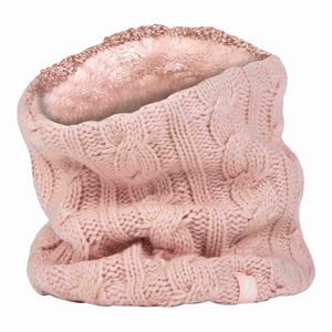 Jersey de cuello térmico de invierno con forro polar de punto por cable para mujer