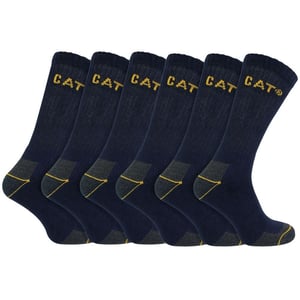 Paquete de 6 calcetines de trabajo unisex de alta resistencia para botas con puntera de acero
