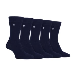 Lote de 5 calcetines de bambú con rayas brillantes para hombre