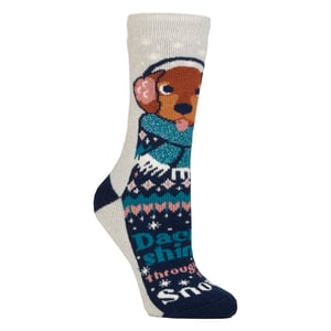 Calcetines térmicos con motivos navideños Lite para mujer
