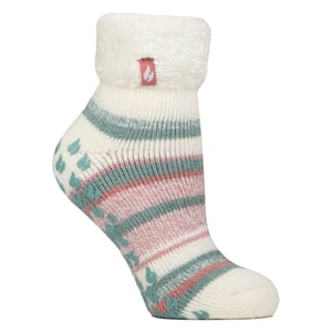 Calcetines de invierno de rayas suaves para mujer