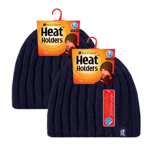 Gorro de canalé suave para hombre - Pack de 2