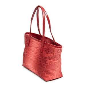 Fendi Mini Ombre Shopping Tote  en Rojo Lienzo