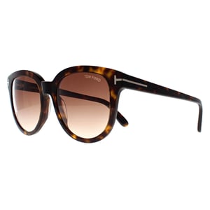 Tom Ford Redondo Mujer Habana Oscuro Marrón Gradiente Olivia FT0914