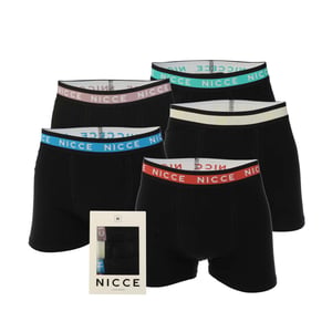 Pack de 5 Boxers para Hombre NICCE Lazlow en Negro