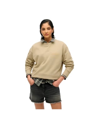Sudadera holgada universitaria de Superdry para mujer