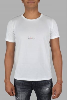 Saint Laurent Camiseta Rive gauche Blanco