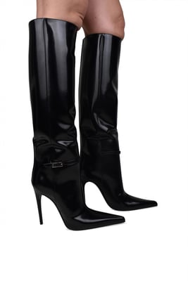 Saint Laurent Botas Vendome Negro