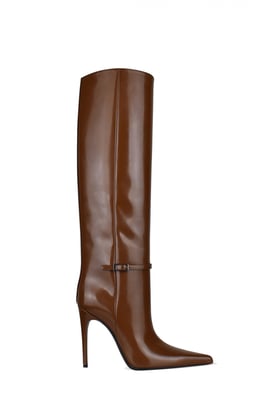 Saint Laurent Botas Vendome Camello