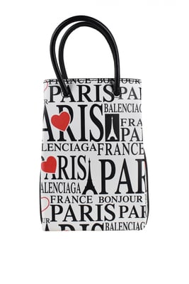 Balenciaga Bolso Shopping North South Blanco