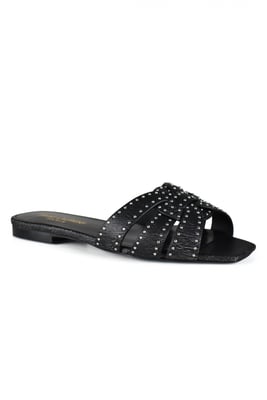Saint Laurent Sandalias Tribute Negro